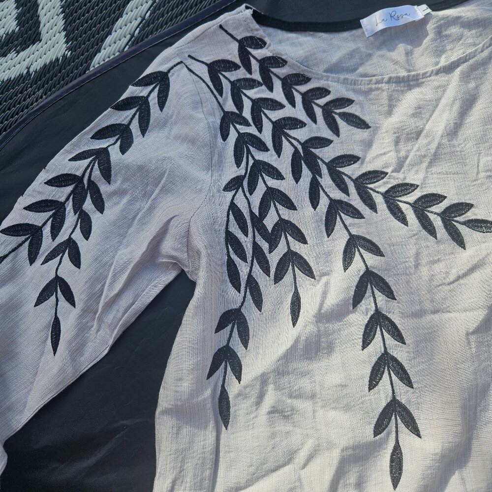 New Spring Finds! La Rosa Womens Top Beauty embroidered details, lightweight